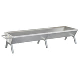 BBQ Tray Silver 158x42x31 cm Stainless Steel 319968