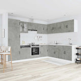 14 Piece Kitchen Cabinet Set Lucca Concrete Grey Engineered Wood 3314985