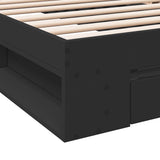 Bed Frame with Drawer without Mattress Black 90x200 cm 3280798