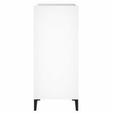 Record Cabinet White 84.5x38x89 cm Engineered Wood 831997