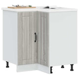 Kitchen Corner Base Cabinet Lucca Grey Sonoma Engineered Wood 853753