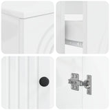 3 Piece Bathroom Cabinet Set ALKMAAR High Gloss White 3417751