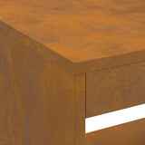 Fire Pit Brown 160 x 45 x 35 cm Steel 859003