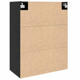 Wall Cabinet Black Oak 69.5 x 34 x 90 cm Engineered Wood 879521