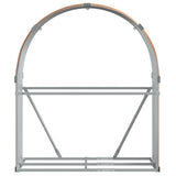 Log Holder Wood Look 120x45x140 cm Galvanised Steel 364581