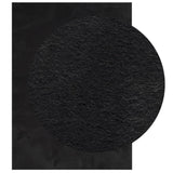 Rug HUARTE Short Pile Soft and Washable Black 140x200 cm 375115