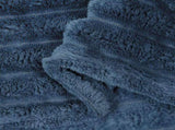 Throw Blankets 6 pcs Navy Blue 240 x 220 cm Fleece 42016883