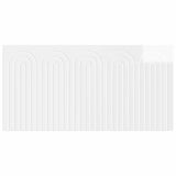 Wall-Mounted Headboard ALKMAAR High Gloss White Engineered Wood 896319