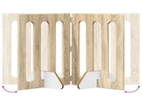 Folding Pet Fence 4 pcs Sonoma Oak 201 x 38 x 70 cm 8005958
