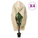 Plant Fleece Covers with Zip 4 pcs 70 g/m 3.93x3 m 3203563