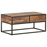 Coffee Table 90x50x40 cm Rough Acacia Wood 320912