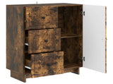 Sideboard Smoked Oak 66 x 34.5 x 90 cm Engineered Wood 893940