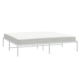 Metal Bed Frame without Mattress White 193x203cm 350919