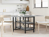 Dinning Table 122 x 80 x 76.5 cm Engineered Wood Grey Sonoma 8006040