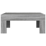 Coffee Table with Infinity LED Grey Sonoma 70x50x30 cm 847614