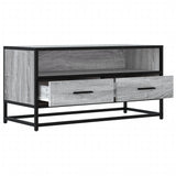 TV Cabinet Grey Sonoma 80x34.5x40 cm Engineered Wood and Metal 848812
