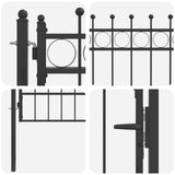 Fence Gate HORST 100 x 150 cm Metal Black Lockable 42034061