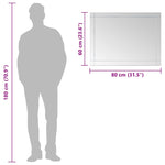 Wall Mirror 80x60 cm Glass 249533
