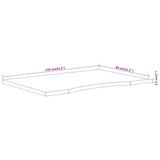 Desk Top 110x80x2.5 cm Rectangular Solid Wood Acacia 370176