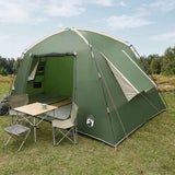 Cabin Tent with Roof Green 300 x 210 x 156 cm Polyester 42028510