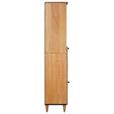 Bathroom Cabinet Natural 38 x 33 x 160 cm Solid Mango Wood 4018282