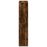 Room Divider Bookcase Smoked Oak 69.5x29x137.5 cm Engineered Wood 858025