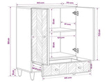 Storage Cabinets Brown 60 x 33.5 x 100 cm Solid Mango Wood 4018946