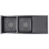 Handmade Kitchen Sink Black Stainless Steel 145087