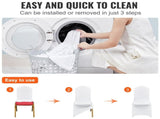 50PCS Stretch Spandex White Folding Chair Covers Gorgeous Formal Chairs NEWEST 83341656
