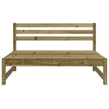 Garden Middle Sofa 120x80 cm Impregnated Wood Pine 825708
