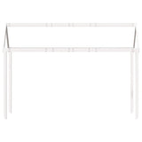 Kids' Bed Roof White 207x80.5x151.5 cm Solid Wood Pine 846968