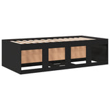 Daybed Black Engineered wood, Plywood Small Single 3280259