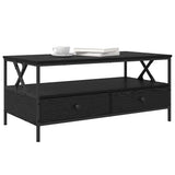 Coffee Table Black oak 100 x 51 x 45 cm Engineered wood 874096