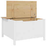 Coffee Table HILL White and Honey Brown 79.5 x 79.5 x 49 cm 42025041