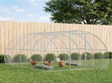 Chicken Coop Silver 400 x 300 x 200 cm Galvanised Steel 3434691