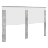 Headboard with Headboard Concrete Grey 160 cm Engineered wood 887740