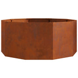 Planter Rusty 120 x 120 x 50 cm Weathering Steel 883751