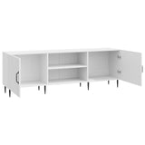 TV Cabinet High Gloss White 150 x 31 x 50 cm Engineered Wood 894919
