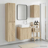 Bathroom Furniture Set 3 pcs Sonoma Oak 33 x 34.5 x 160 cm 3406075