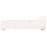 3103550 Bed Frame without Mattress with Drawers White 140x190 cm