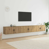Wall-mounted TV Cabinet Set Artisan Oak Engineered Wood 3415585