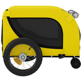 Pet Bike Trailer Yellow and Black Oxford Fabric and Iron 94015