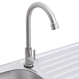 Camping Sink Single Basin with Tap Stainless Steel 151213