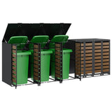 Wheelie Bin Storage for 5 Bins Anthracite 340 x 77.5 x 115.5 cm 3394771