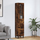 Highboard Smoked Oak 34.5x34x180 cm Engineered Wood 3199262
