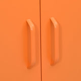 Storage Cabinet Orange Steel Medium Fully Extendable 336156