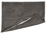 Cushion Cover 12 pcs ALMELO Dark Grey 45 x 45 cm Corduroy 914754
