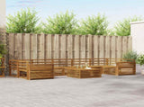 Outdoor Sofa Set 8 pcs Natural Solid Acacia Wood 3373184