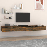 Wall Cabinets 2 pcs Smoked Oak 102x30x20 cm Engineered Wood 3115905