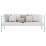 Daybed Frame without Mattress White Metal 90x200cm 286136